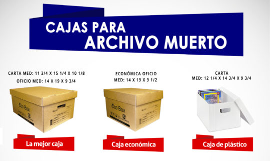cajas para papelería de de México